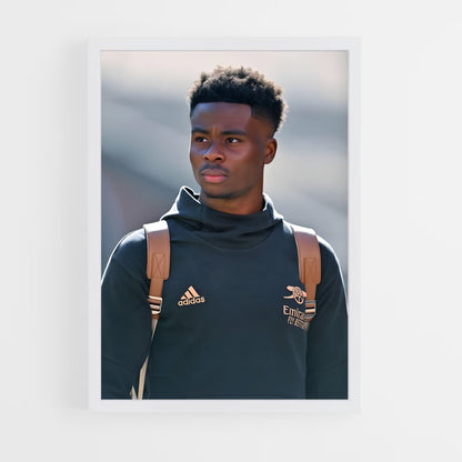 ap-bukayo saka-5 cadre Blanc