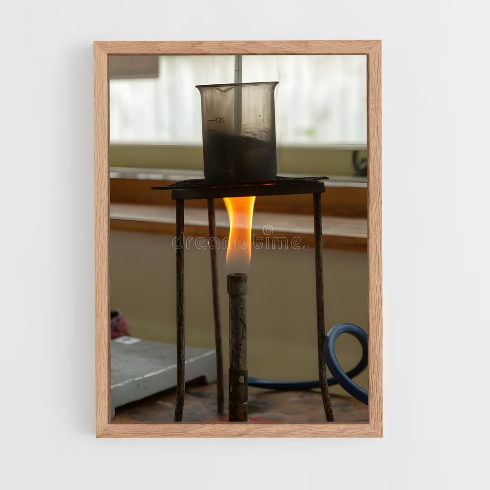 ap-bunsen burner-5 cadre Bois clair