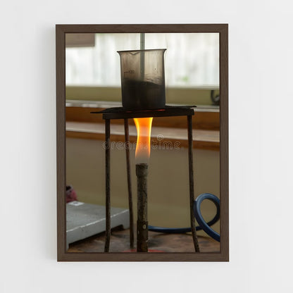 ap-bunsen burner-5 cadre Bois foncé