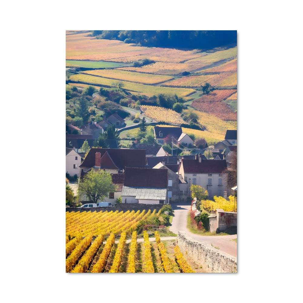 Poster Vignobles de Bourgogne
