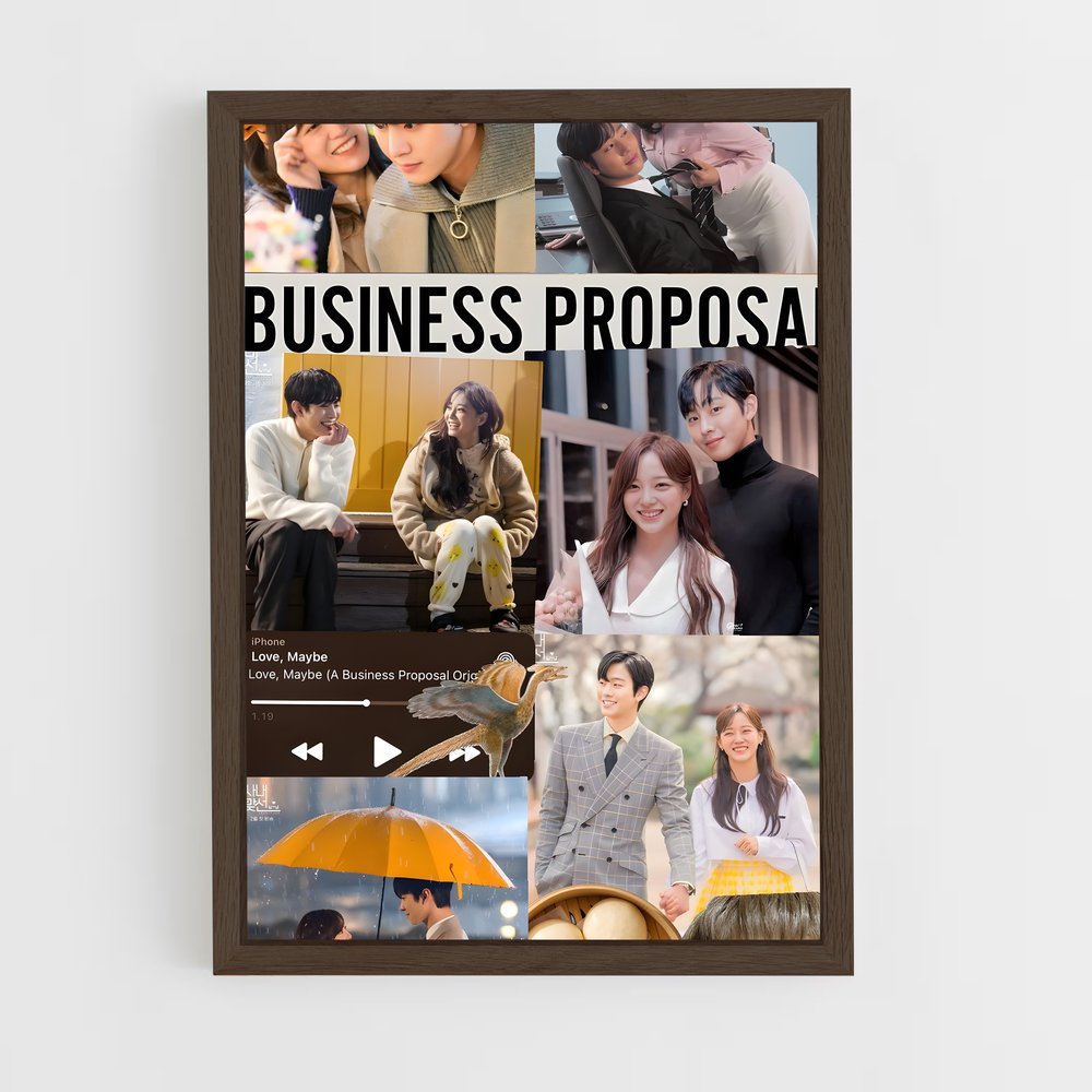 ap-business proposal-2 cadre Bois foncé