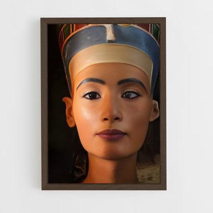 ap-bust of nefertiti-3 cadre Bois foncé