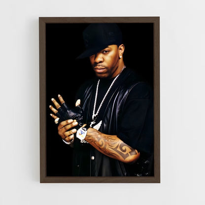 ap-busta rhymes-11 cadre Bois foncé