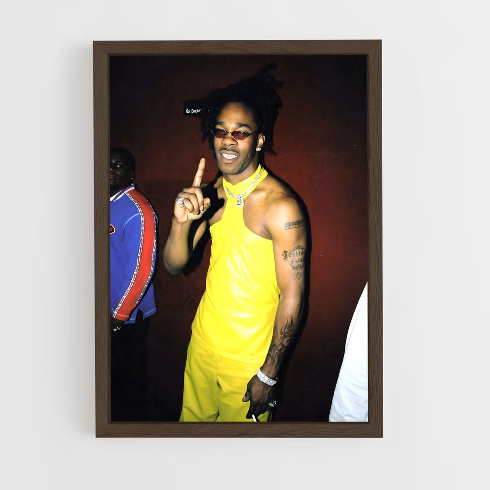 ap-busta rhymes-5 cadre Bois foncé