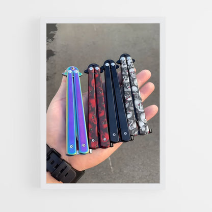 ap-butterfly knife-2 cadre Blanc