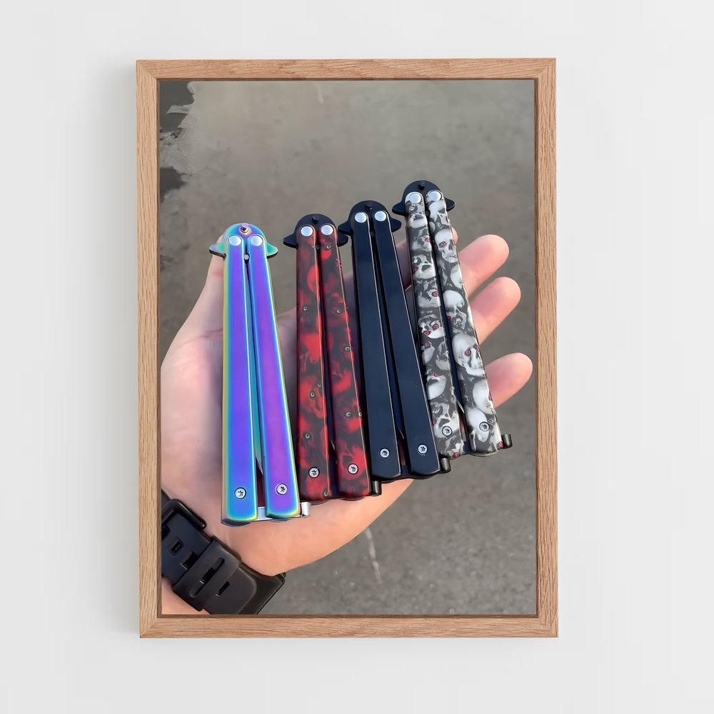 ap-butterfly knife-2 cadre Bois clair