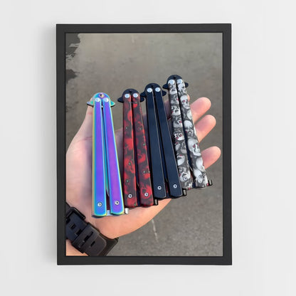ap-butterfly knife-2 cadre Noir
