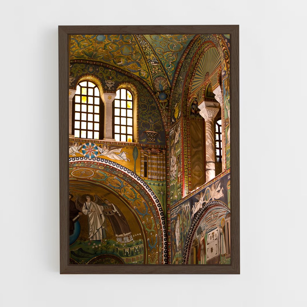 ap-byzantine architecture-5 cadre Bois foncé