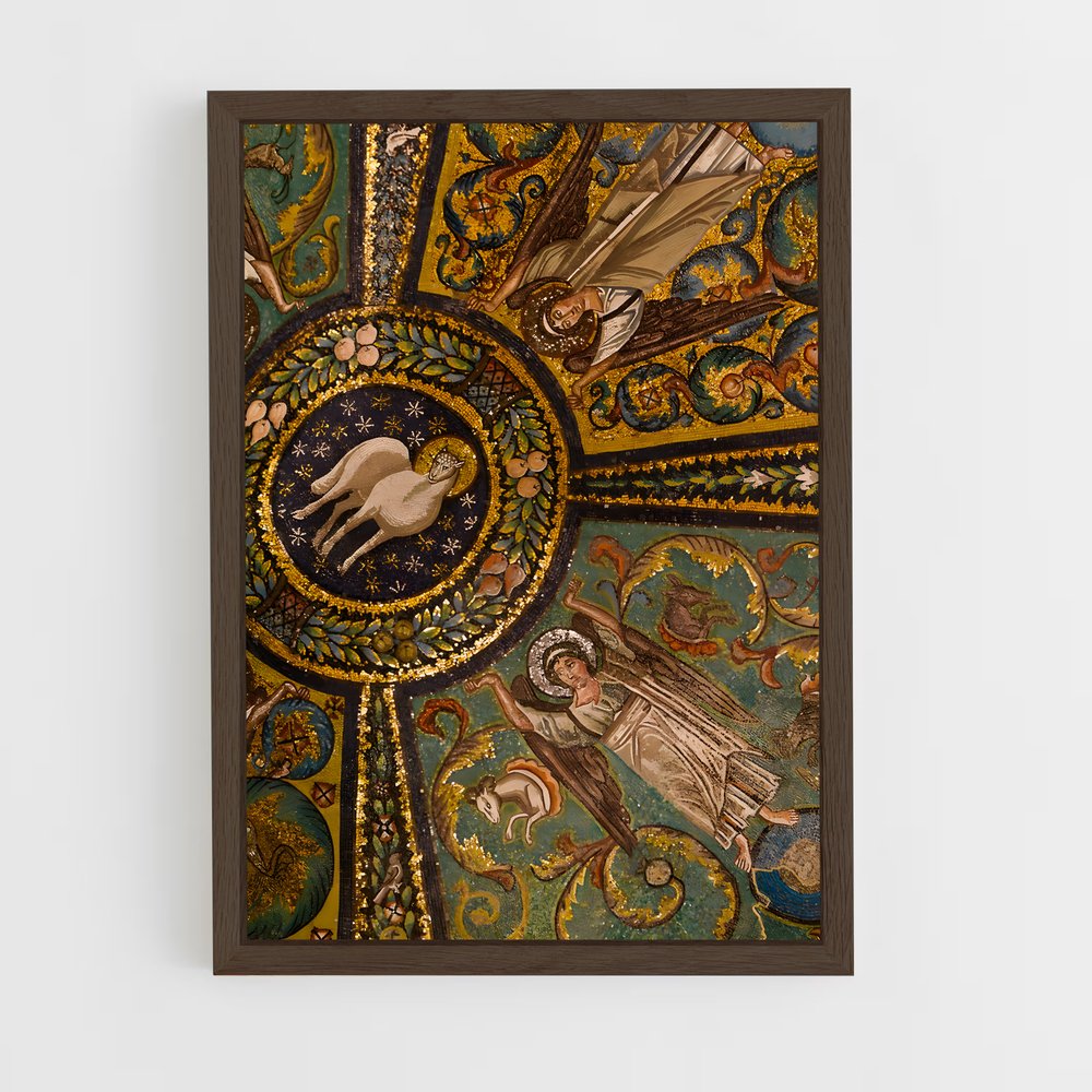 ap-byzantine architecture-7 cadre Bois foncé