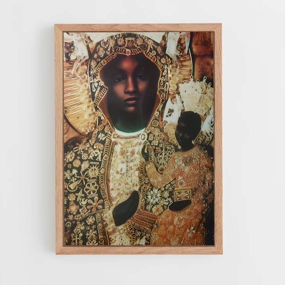 ap-byzantine icons-1 cadre Bois clair