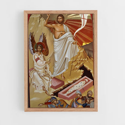 ap-byzantine icons-2 cadre Bois clair