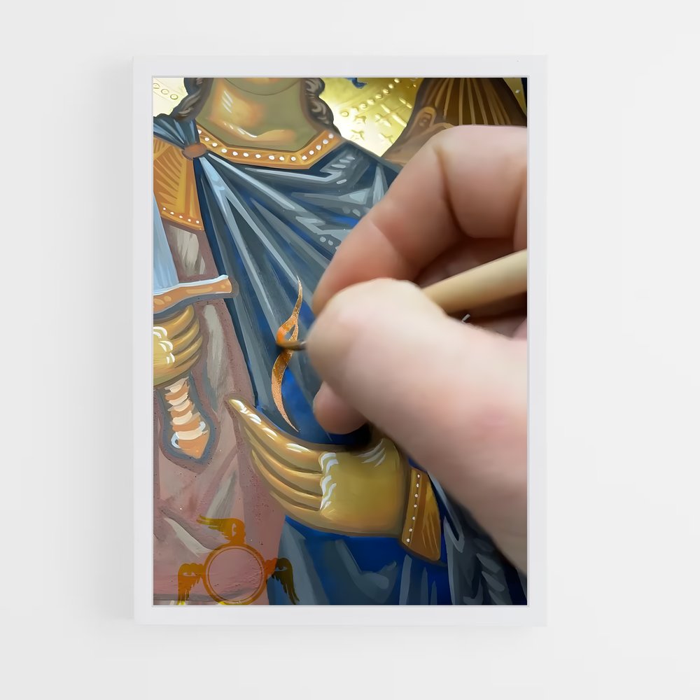 ap-byzantine icons-4 cadre Blanc