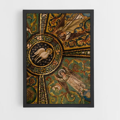 ap-byzantine mosaic-4 cadre Noir