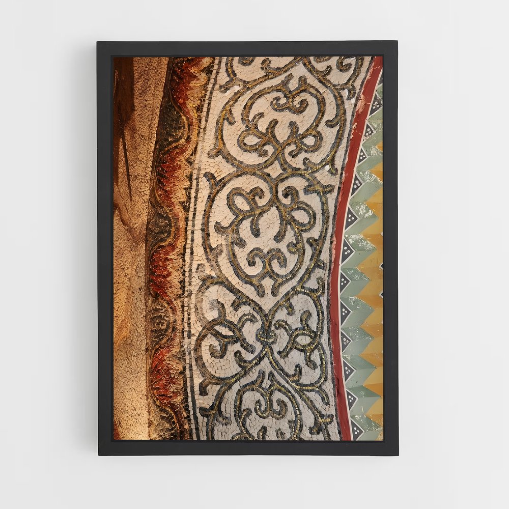 ap-byzantine mosaic-5 cadre Noir