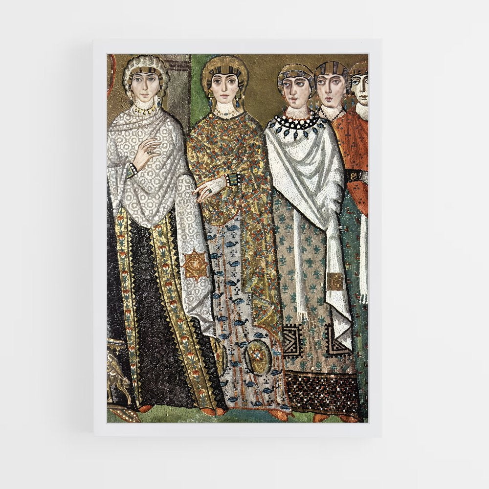 ap-byzantine mosaic-6 cadre Blanc