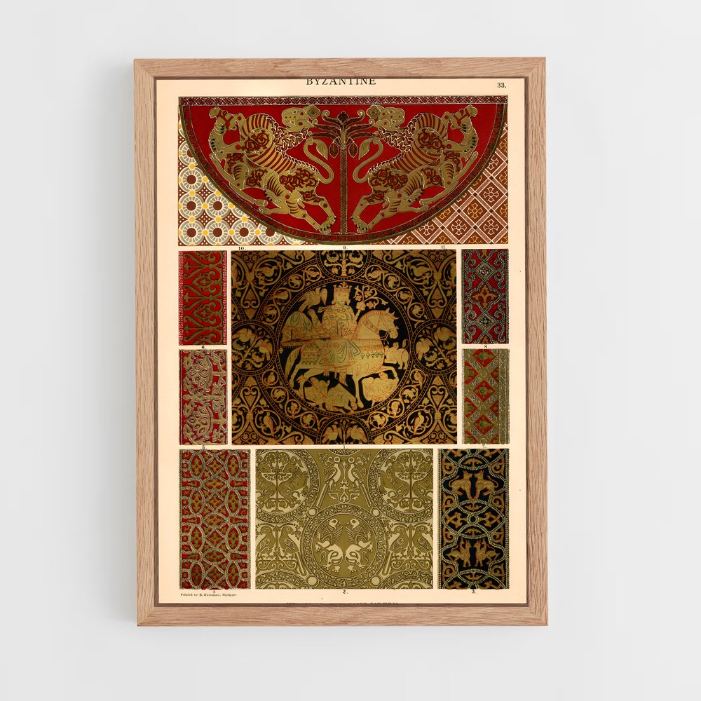 ap-byzantine patterns-1 cadre Bois clair