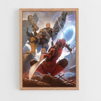 ap-cable deadpool-10 cadre Bois clair