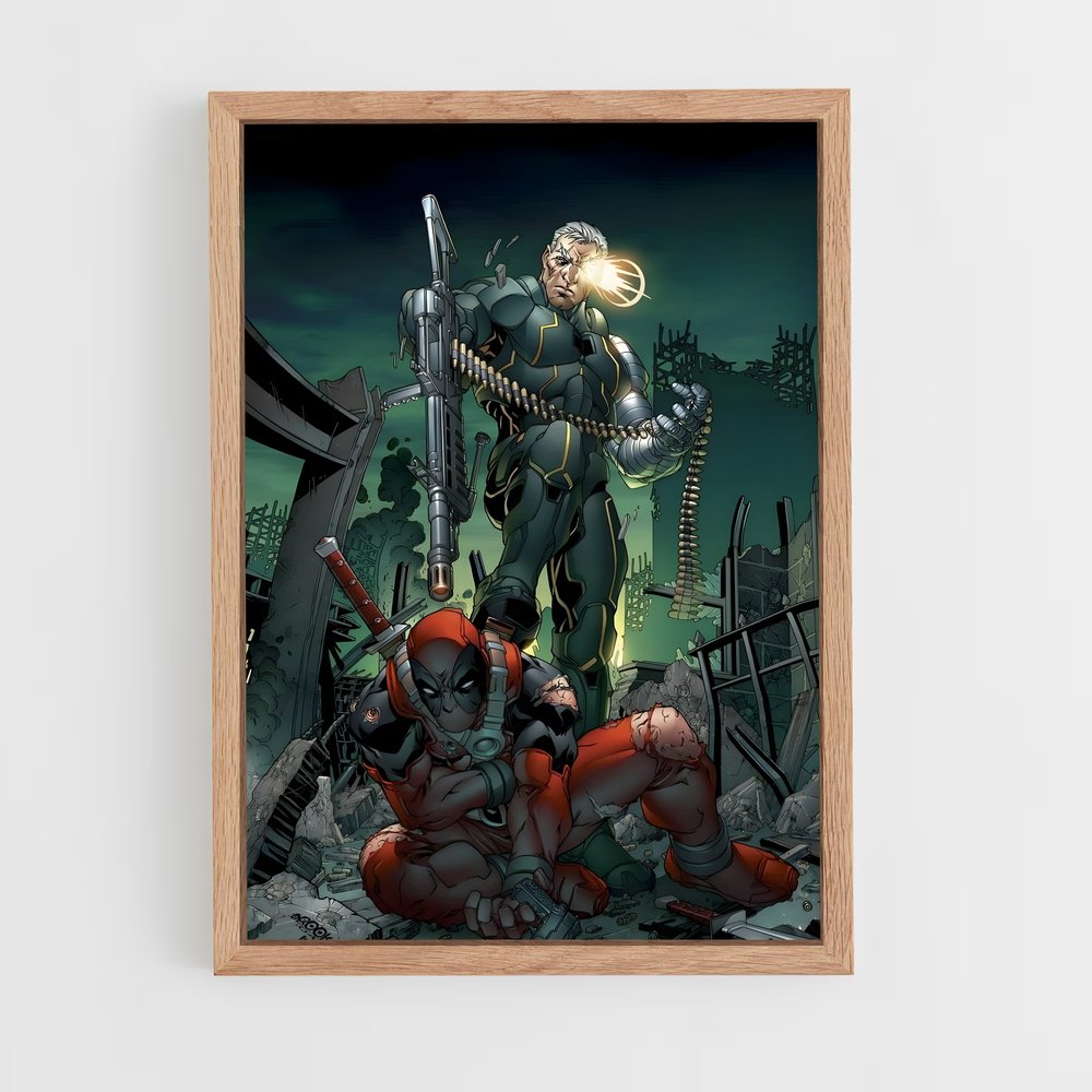 ap-cable deadpool-11 cadre Bois clair