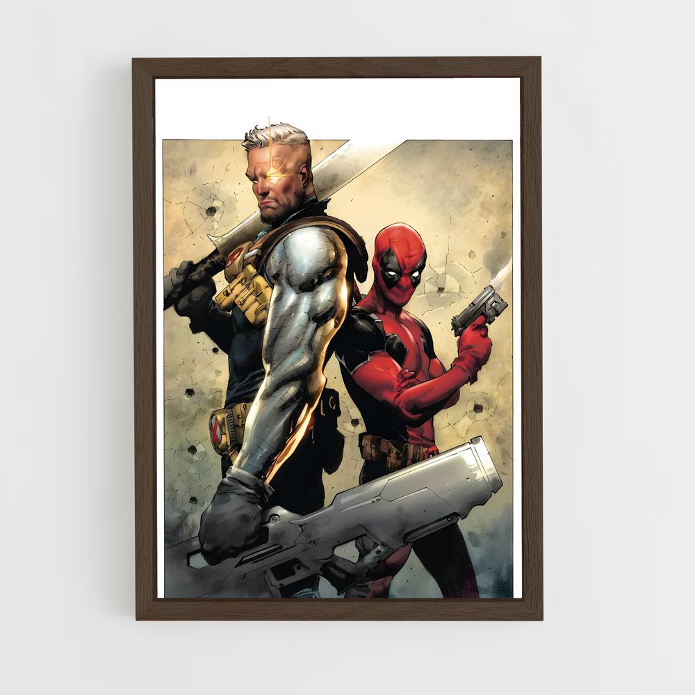 ap-cable deadpool-5 cadre Bois foncé