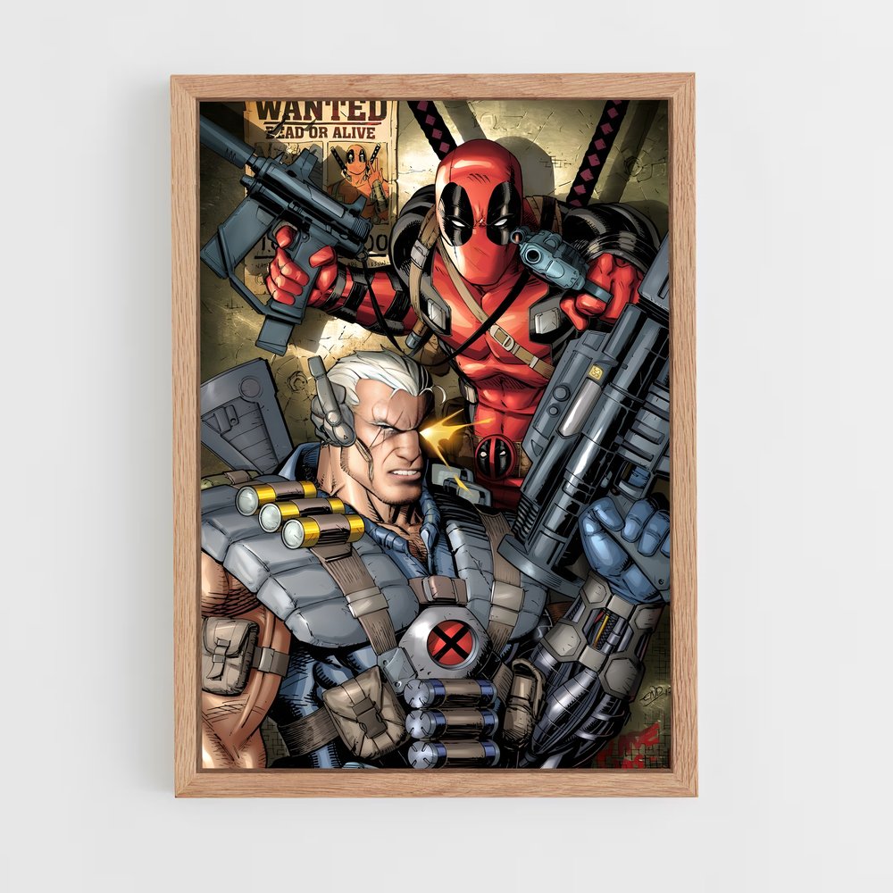 ap-cable deadpool-8 cadre Bois clair