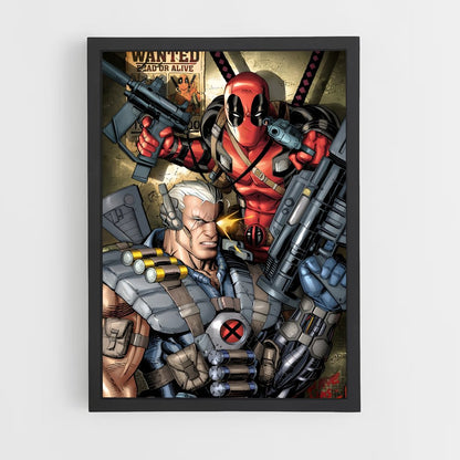 ap-cable deadpool-8 cadre Noir