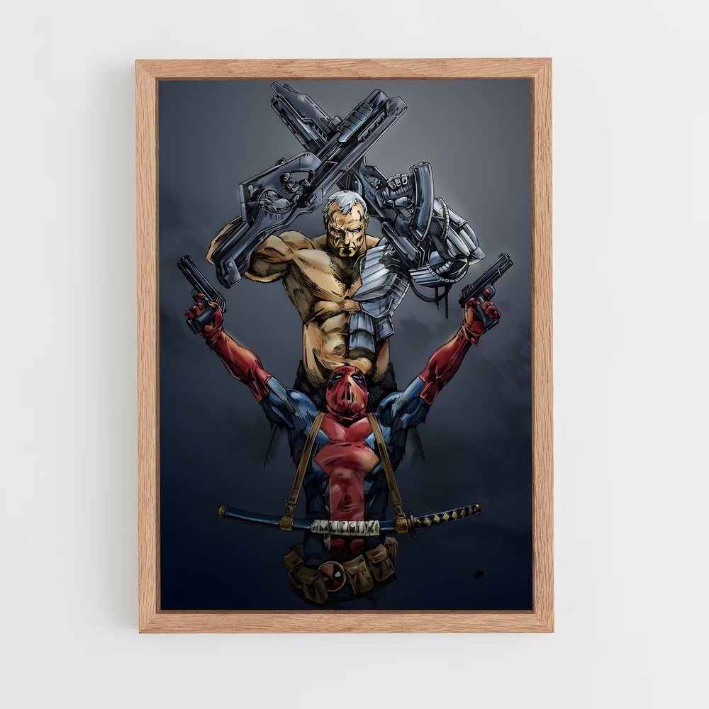 ap-cable deadpool-9 cadre Bois clair