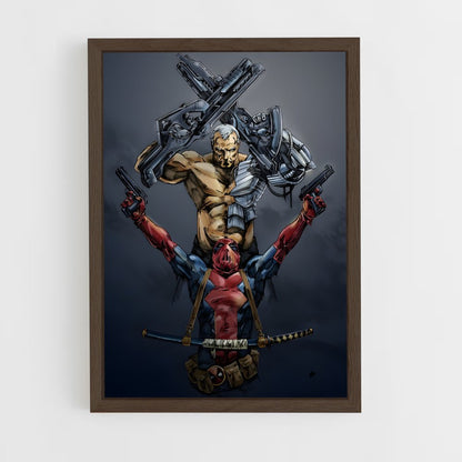ap-cable deadpool-9 cadre Bois foncé