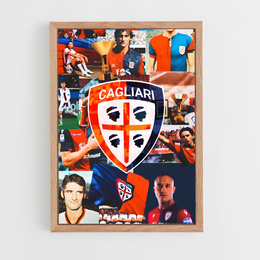 ap-cagliari calcio-4 cadre Bois clair