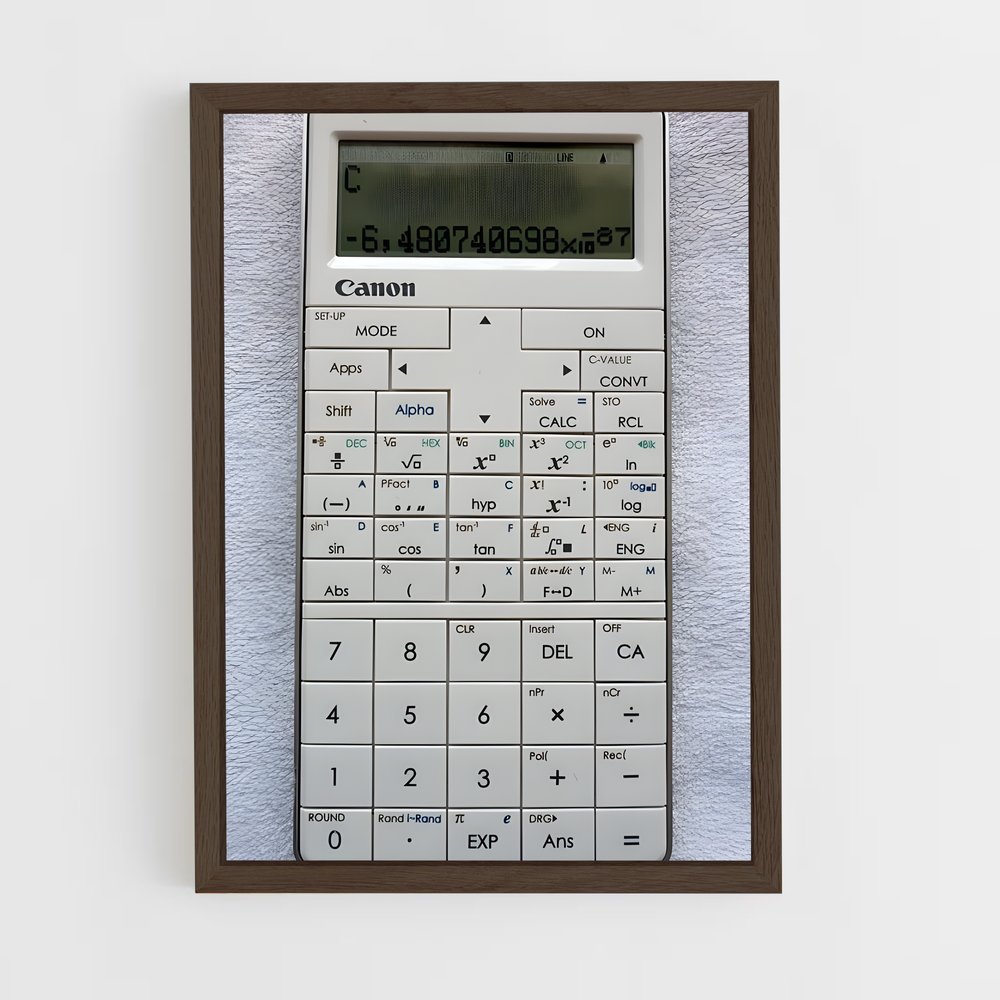 ap-calculator-2 cadre Bois foncé
