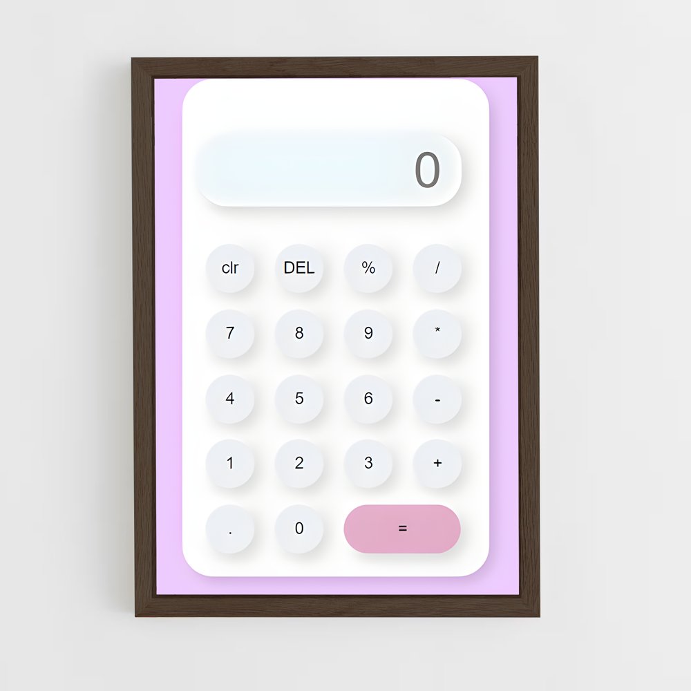 ap-calculator-3 cadre Bois foncé