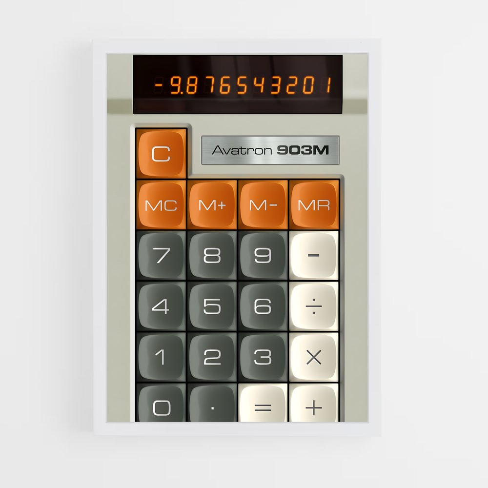 ap-calculator-4 cadre Blanc
