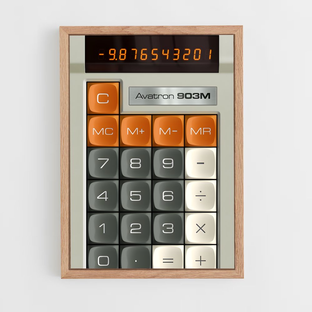 ap-calculator-4 cadre Bois clair
