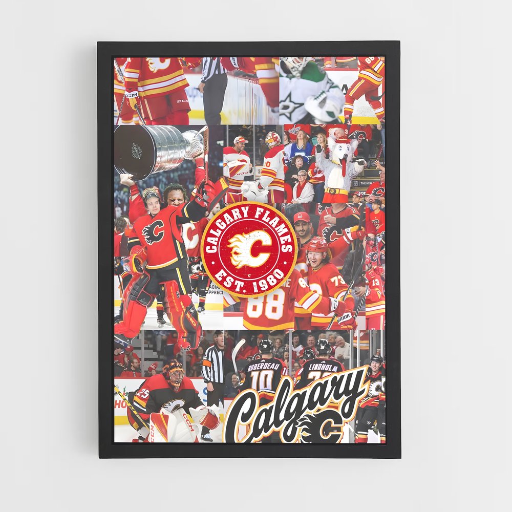 ap-calgary flames-1 cadre Noir