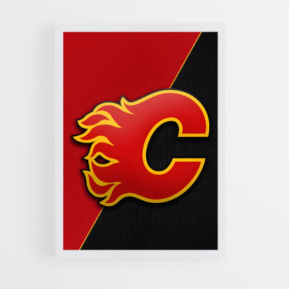 ap-calgary flames-10 cadre Blanc