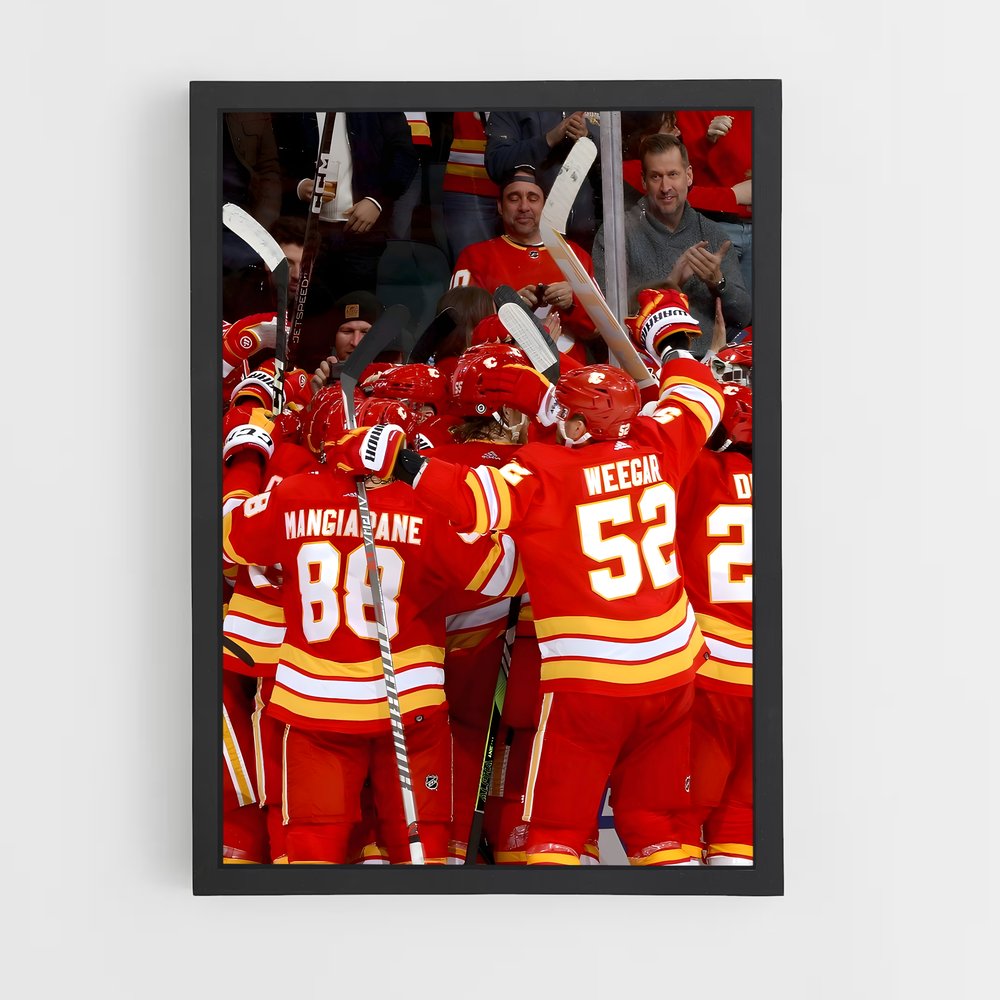 ap-calgary flames-8 cadre Noir