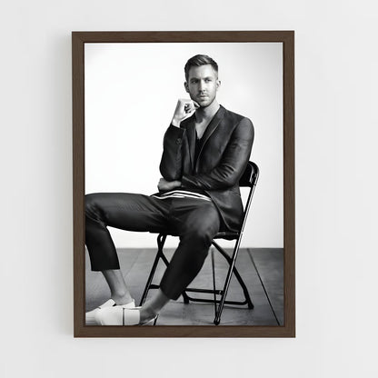 ap-calvin harris-2 cadre Bois foncé