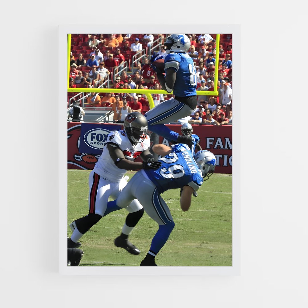 ap-calvin johnson-6 cadre Blanc