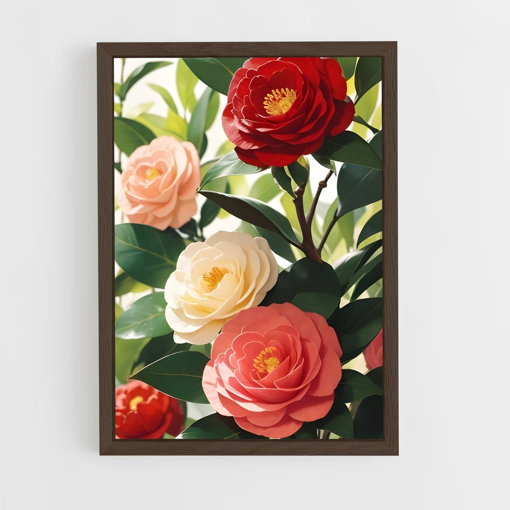 ap-camellia-10 cadre Bois foncé