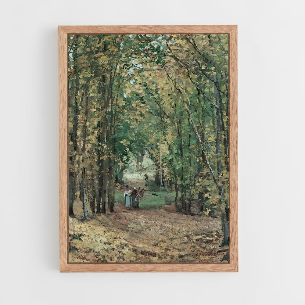 ap-camille pissarro-4 cadre Bois clair