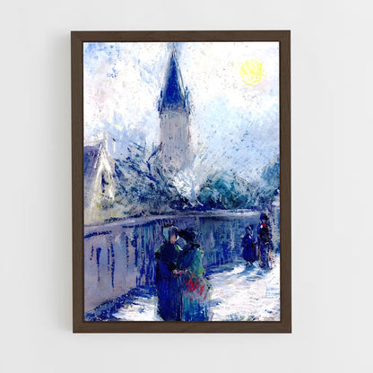 ap-camille pissarro-7 cadre Bois foncé