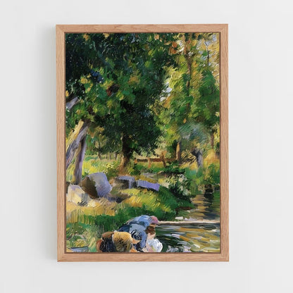 ap-camille pissarro-9 cadre Bois clair