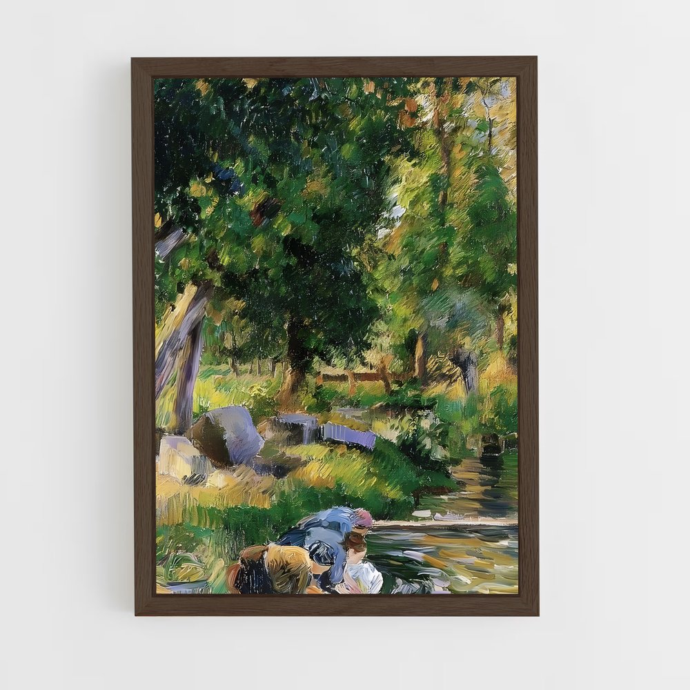 ap-camille pissarro-9 cadre Bois foncé
