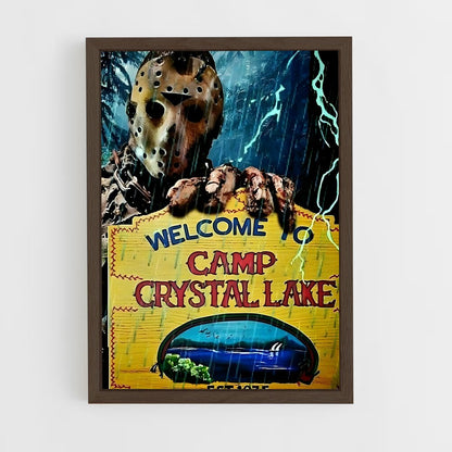 ap-camp crystal lake-5 cadre Bois foncé