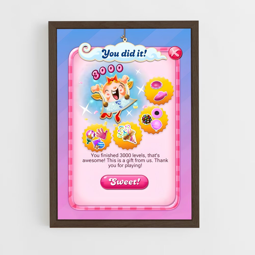ap-candy crush-5 cadre Bois foncé