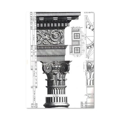 Poster Colonne Élégante