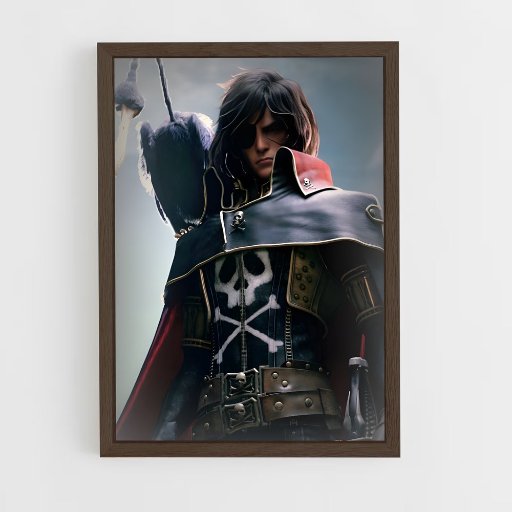 ap-captain harlock-2 cadre Bois foncé