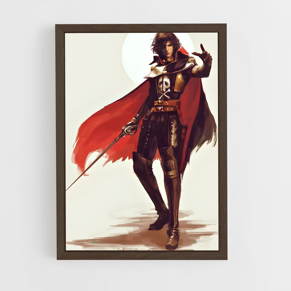 ap-captain harlock-3 cadre Bois foncé