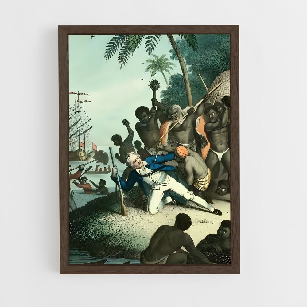 ap-captain james cook-1 cadre Bois foncé