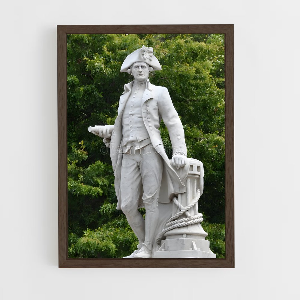 ap-captain james cook-2 cadre Bois foncé