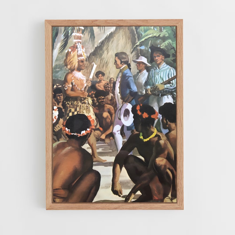 ap-captain james cook-3 cadre Bois clair